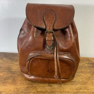 90s leather backpack
